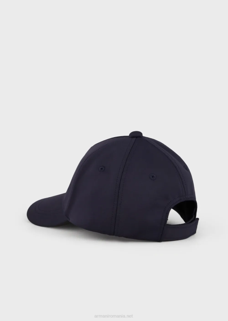băiat R802G2487 șapcă de baseball cu logo în relief Armani albastru marin