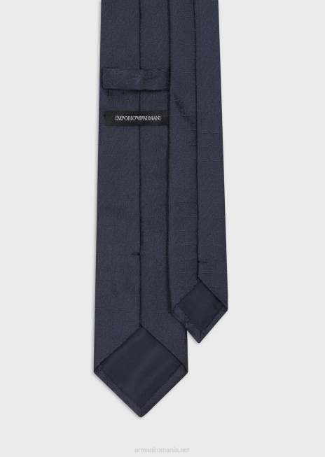 băiat R802G2510 cravată din mătase pură cu vultur jacquard peste tot Armani