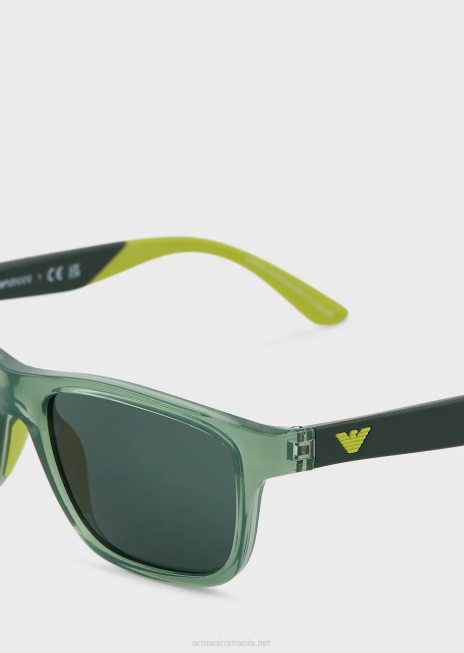 băiat R802G2525 ochelari de soare pentru copii în formă de pernă Armani