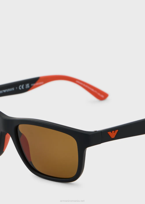 băiat R802G2528 ochelari de soare pentru copii în formă de pernă Armani