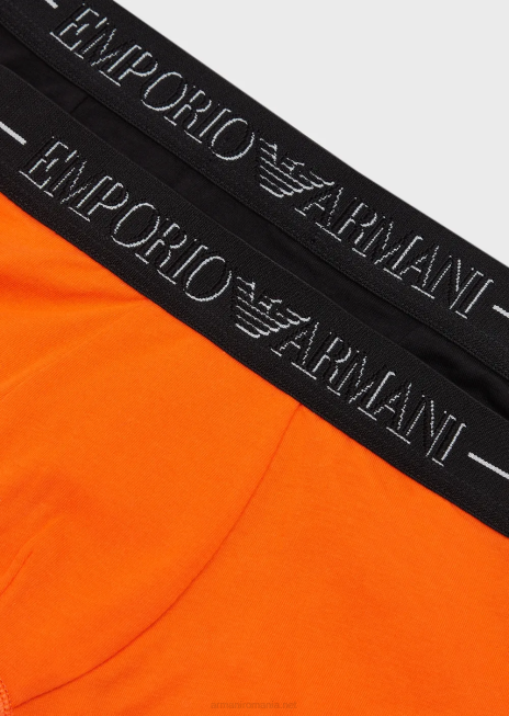 băiat R802G2376 pachet de două boxer cu bandă cu logo Armani albastru