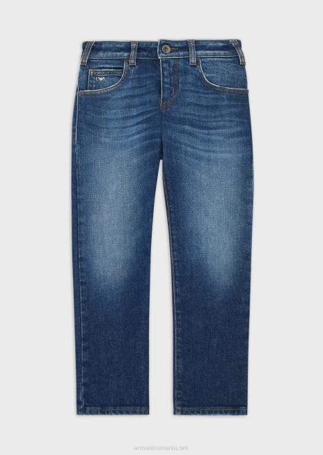 băiat R802G2438 blugi j45 din denim stretch Armani albastru inchis