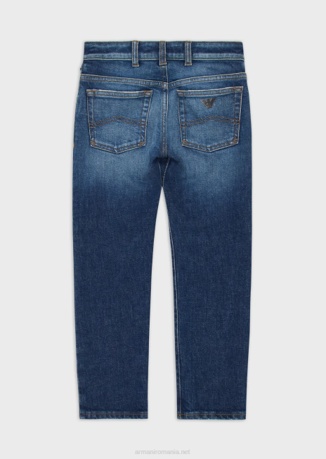 băiat R802G2438 blugi j45 din denim stretch Armani albastru inchis
