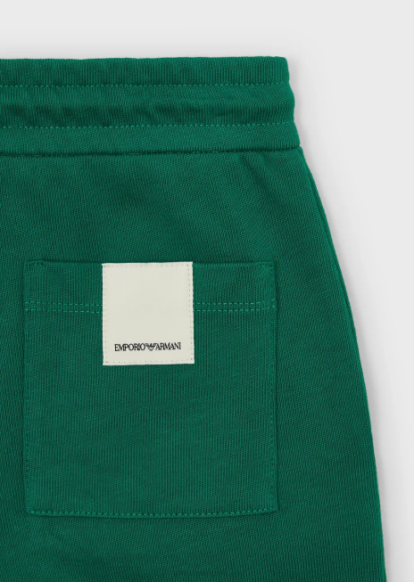 băiat R802G2443 pantaloni scurți din jerseu organic de colecție sustenabilă Armani