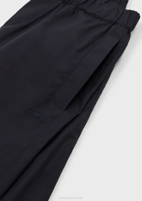 băiat R802G2459 pantaloni din bumbac cu talie elastica Armani albastru marin