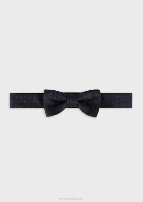 băiat R802G2732 papion din mătase pură cu vultur jacquard peste tot Armani