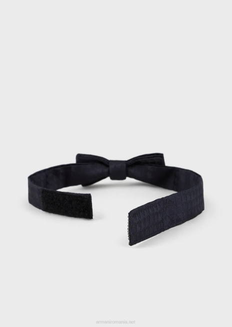 băiat R802G2732 papion din mătase pură cu vultur jacquard peste tot Armani