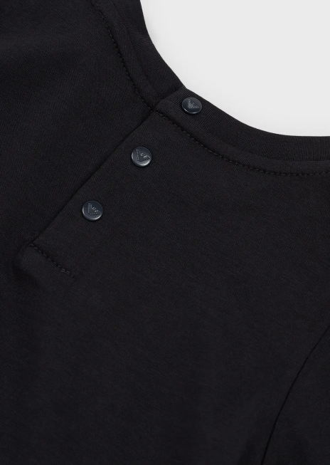 băiat R802G2670 tricou din jerseu pima cu logo Armani