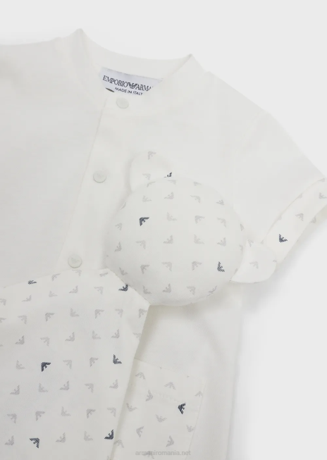 băiat R802G2723 set cadou de salopetă și pătură de siguranță Armani