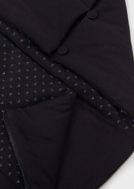 băiat R802G2724 sac de dormit cu imprimeu op-art vultur Armani