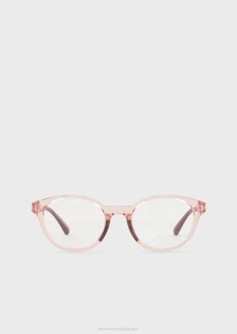 fată R802G2589 ochelari rotunzi Armani roz
