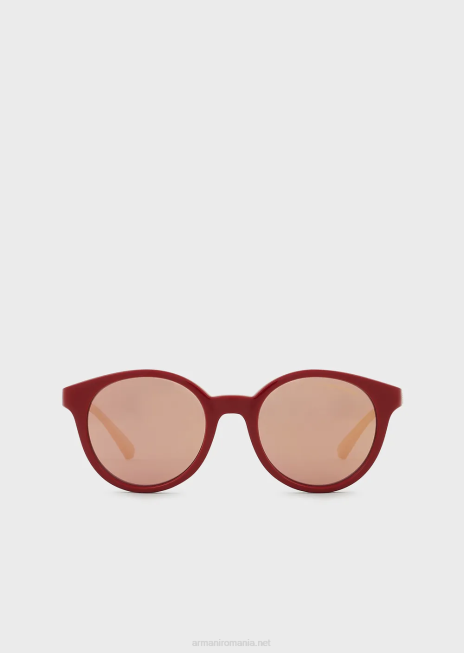 fată R802G2592 ochelari de soare rotunzi Armani roșu