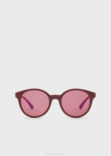 fată R802G2593 ochelari de soare rotunzi Armani bordeaux