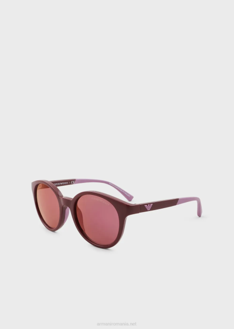 fată R802G2593 ochelari de soare rotunzi Armani bordeaux