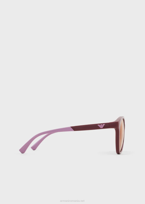 fată R802G2593 ochelari de soare rotunzi Armani bordeaux
