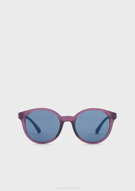 fată R802G2594 ochelari de soare rotunzi Armani Violet