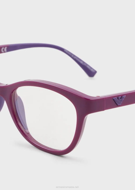 fată R802G2598 ochelari cu ochi de pisică Armani Violet