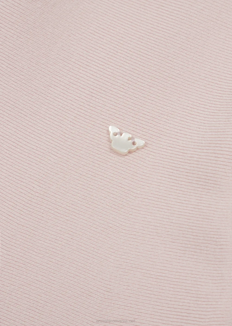 fată R802G2542 rochie evazată din tricot cu profil tăiat cu laser Armani roz