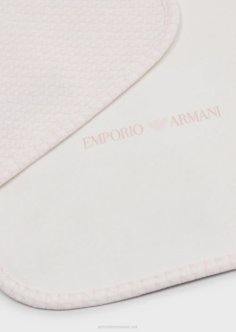 fată R802G2625 set de două bavete cu vulturi op-art Armani roz