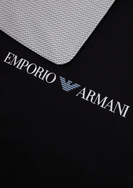 fată R802G2639 pătură cu două fețe cu vulturi op-art Armani