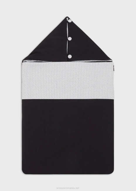 fată R802G2644 sac de dormit cu imprimeu op-art vultur Armani