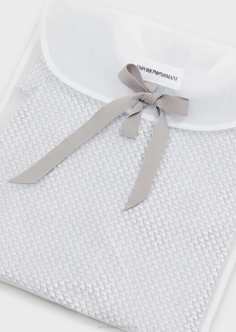 fată R802G2629 costume cu guler Peter Pan și vultur op-art peste tot Armani azur