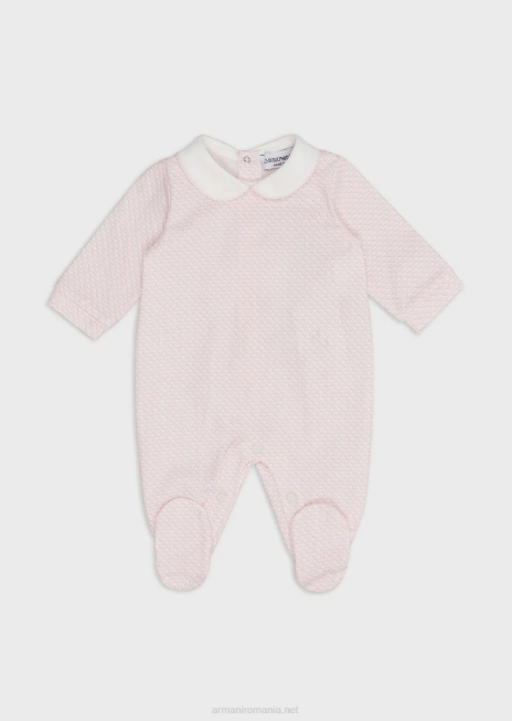 fată R802G2630 costume cu guler Peter Pan și vultur op-art peste tot Armani roz