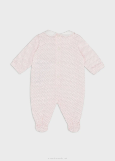 fată R802G2630 costume cu guler Peter Pan și vultur op-art peste tot Armani roz