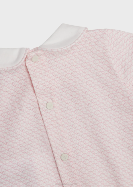 fată R802G2630 costume cu guler Peter Pan și vultur op-art peste tot Armani roz