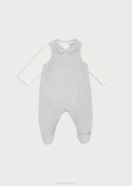 fată R802G2631 set cadou format dintr-un costume op-art cu vultur și body Armani