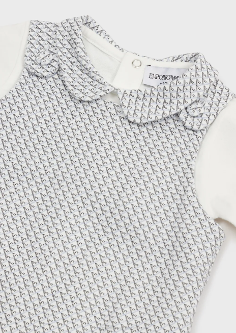 fată R802G2631 set cadou format dintr-un costume op-art cu vultur și body Armani