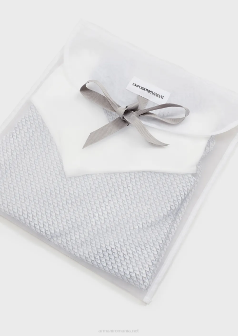 fată R802G2632 set cadou format dintr-un costume op-art cu vultur și body Armani