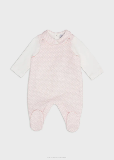 fată R802G2633 set cadou format dintr-un costume op-art cu vultur și body Armani