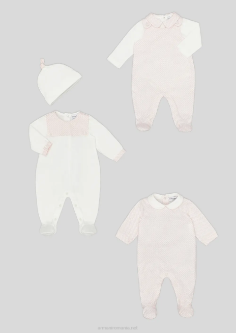 fată R802G2633 set cadou format dintr-un costume op-art cu vultur și body Armani