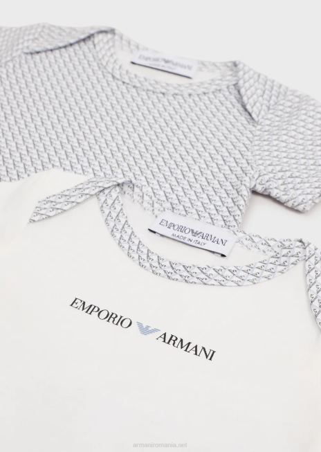 fată R802G2634 set cadou de două body-uri cu vultur op-art peste tot Armani