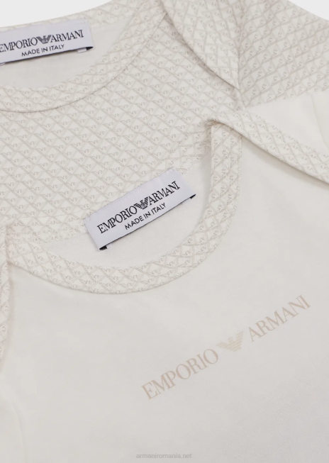 fată R802G2635 set cadou de două body-uri cu vultur op-art peste tot Armani