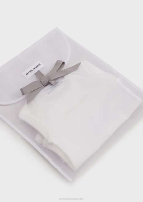 fată R802G2635 set cadou de două body-uri cu vultur op-art peste tot Armani