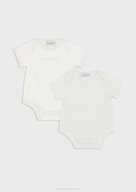 fată R802G2636 set cadou de două body-uri cu vultur op-art peste tot Armani