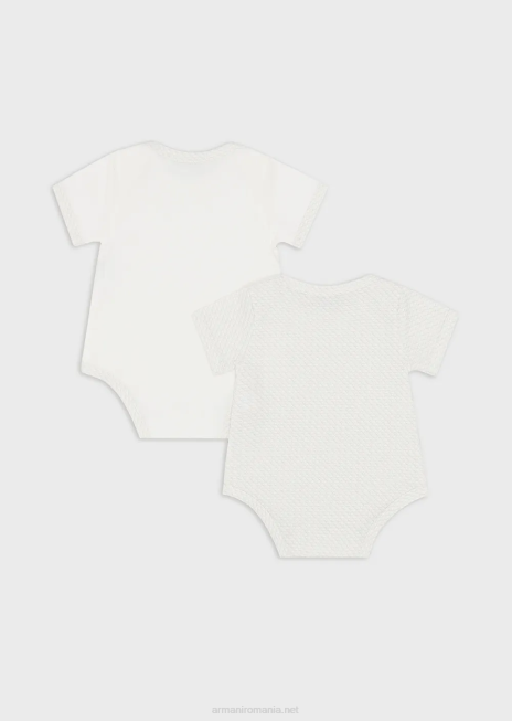 fată R802G2636 set cadou de două body-uri cu vultur op-art peste tot Armani