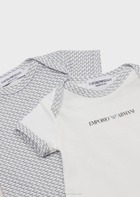 fată R802G2638 set cadou de două body-uri cu vultur op-art peste tot Armani