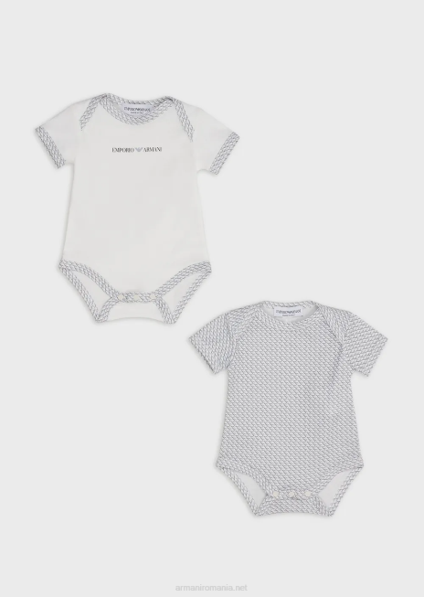 fată R802G2638 set cadou de două body-uri cu vultur op-art peste tot Armani