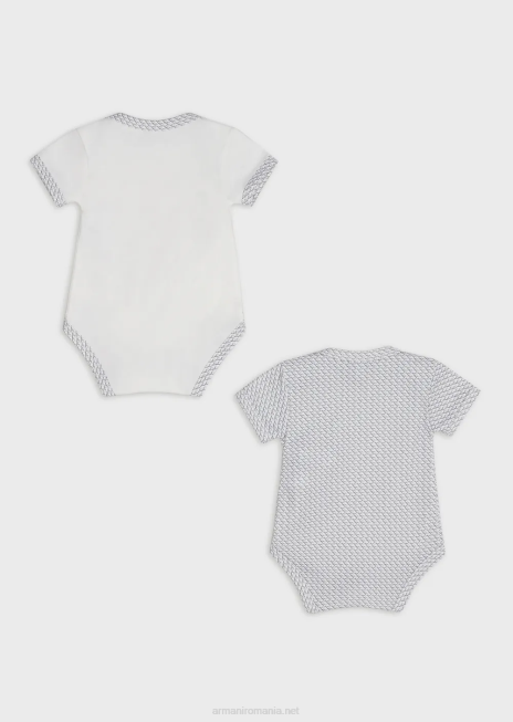 fată R802G2638 set cadou de două body-uri cu vultur op-art peste tot Armani