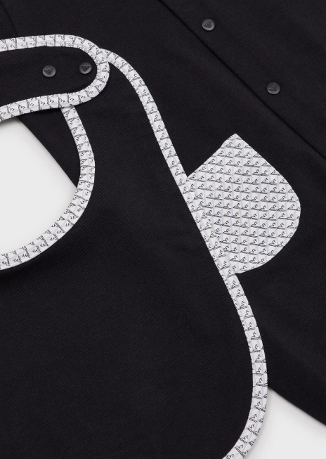 fată R802G2641 set cadou format dintr-o salopetă op-art cu vultur și o costume Armani azur