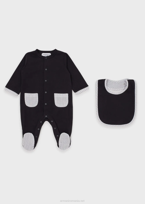 fată R802G2641 set cadou format dintr-o salopetă op-art cu vultur și o costume Armani azur