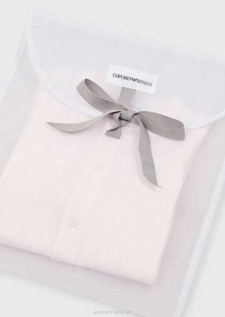 fată R802G2647 Set cadou format din cizme op-art de vultur, bavetă, costume și bonetă Armani