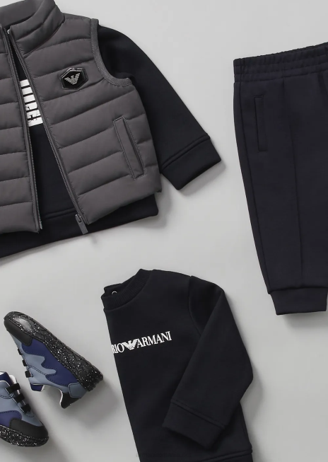 fată R802G2651 hanorac cu logo din amestec modal Armani