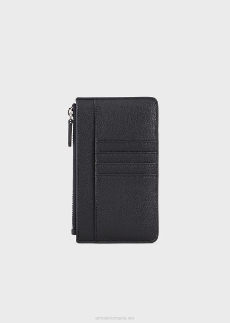 femei R802G878 husă pentru telefon myea cu imprimeu de cerb, cu fermoar și buzunare Armani albastru marin