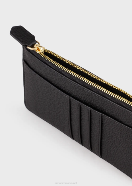 femei R802G881 husă pentru telefon myea cu imprimeu de cerb, cu fermoar și buzunare Armani negru