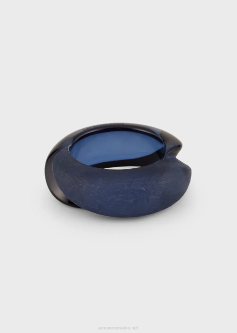 femei R802G807 bratara amestecata din rasina lucioasa si mata Armani albastru