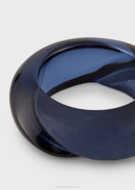 femei R802G807 bratara amestecata din rasina lucioasa si mata Armani albastru